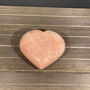Peach Moonstone Crystal Heart